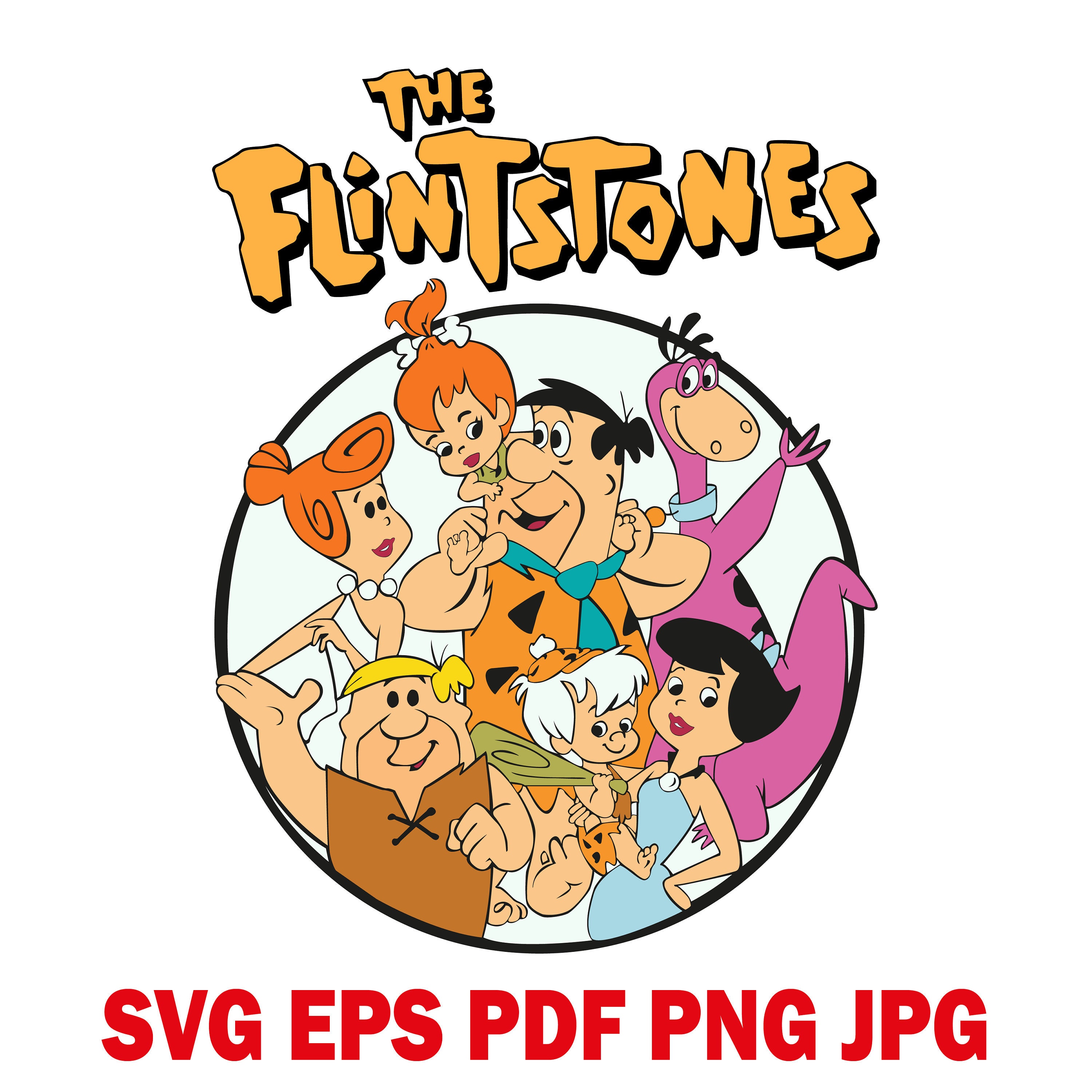 The Flintstones Clipart The Flintstones logo SVG Digital | Etsy