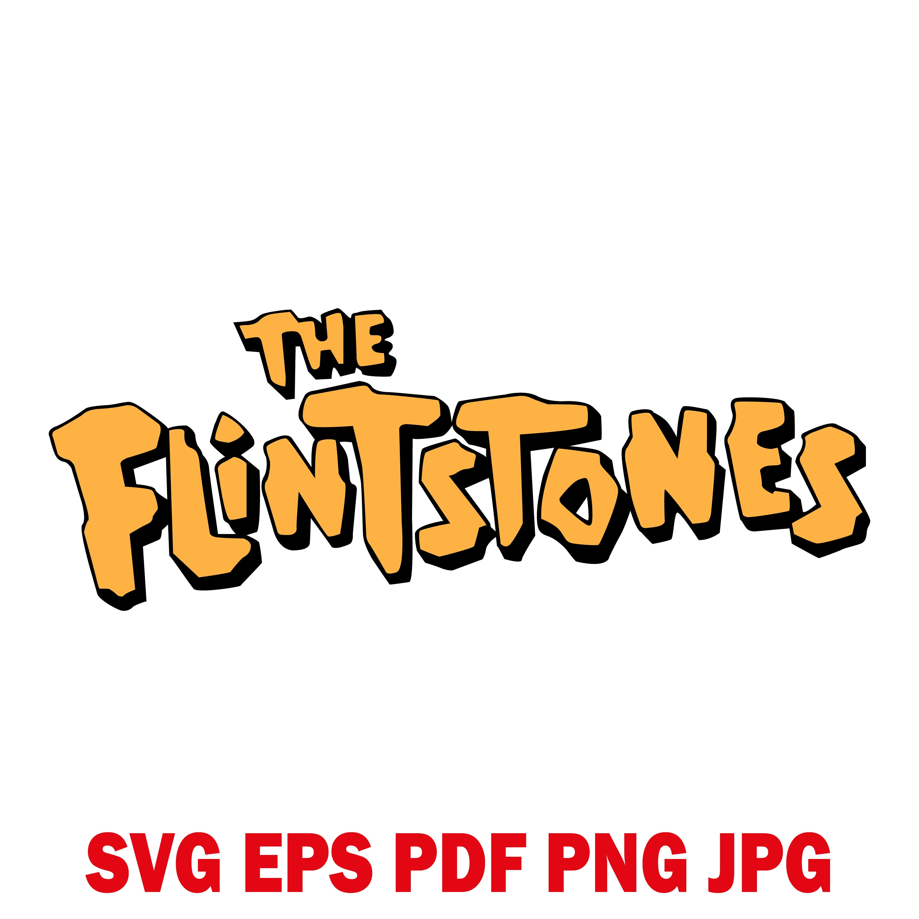 The Flintstones Clipart The Flintstones logo SVG Digital | Etsy
