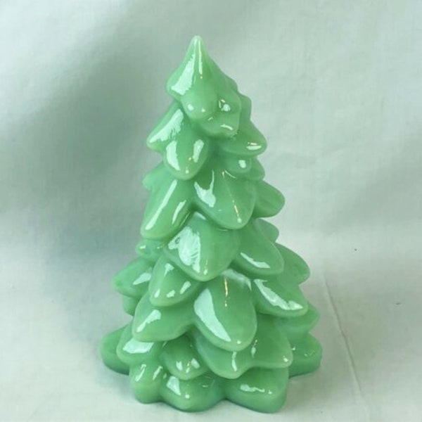 Mosser Glass Christmas Vintage Style Jadeite Christmas Tree 2.75 inch