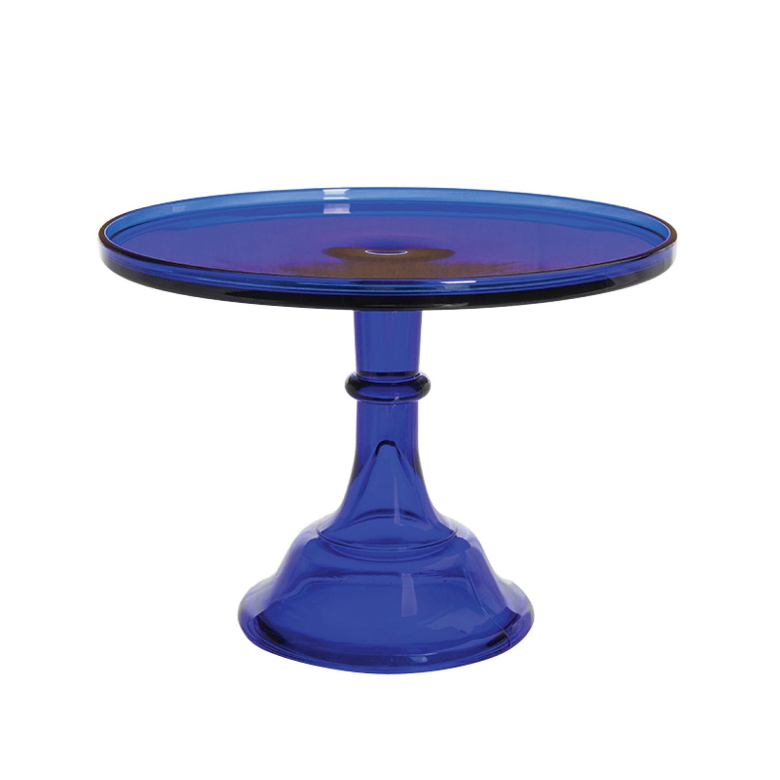 Mosser Glass Vintage Style Cobalt Blue Cake Stand 12 inch Etsy