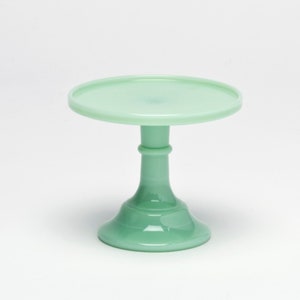 Mosser Glass Vintage Style Jadeite Cake Cupcake Stand 6 inch