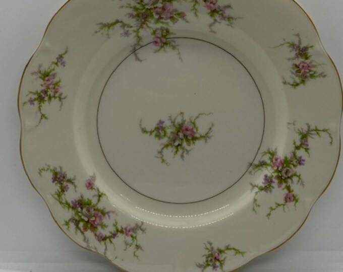 Vintage Theodore Haviland Bone China Rosalinde Dinner Plate Etsy