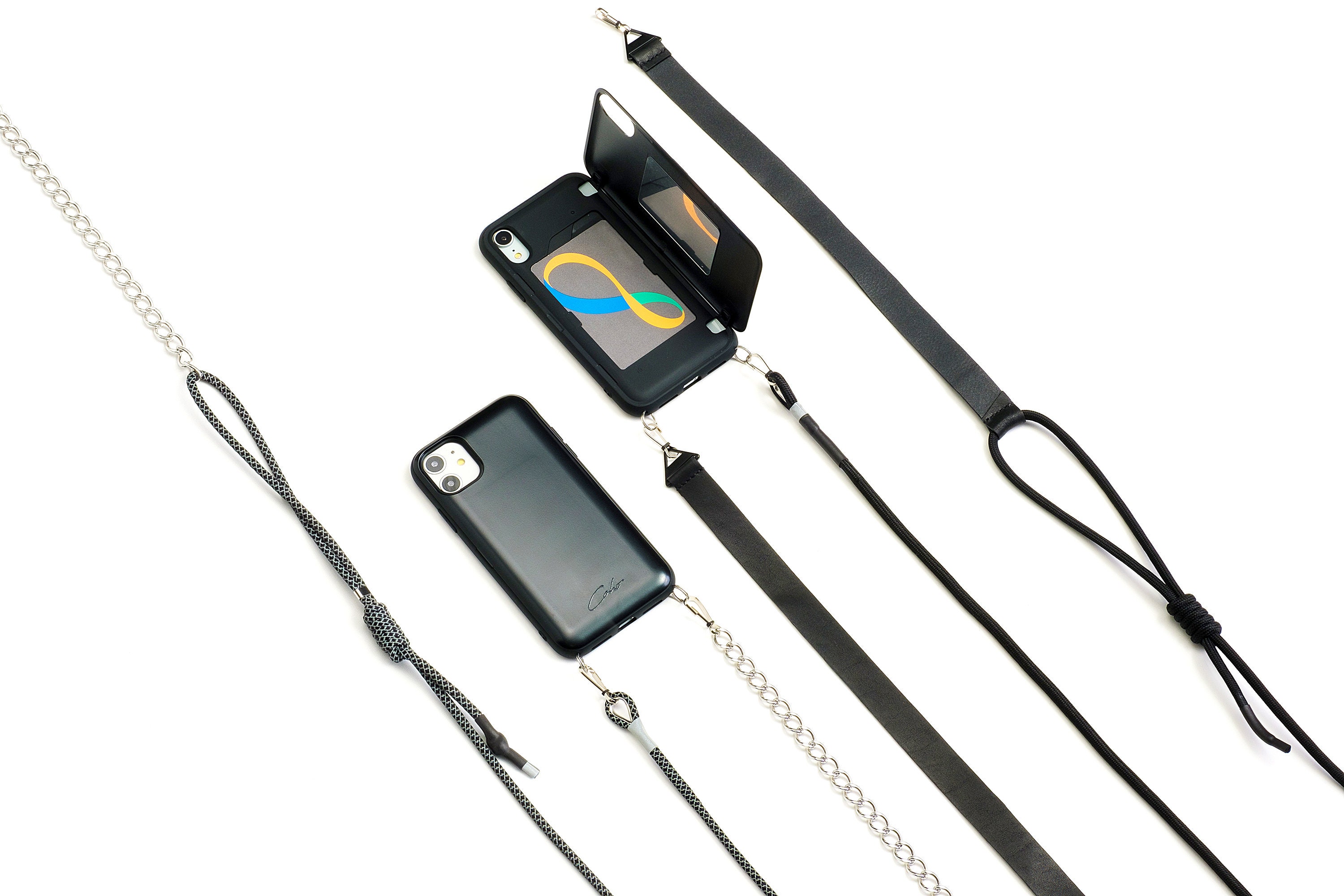 Card Holder Phone Case Crossbody Strap in Reflective or Etsy