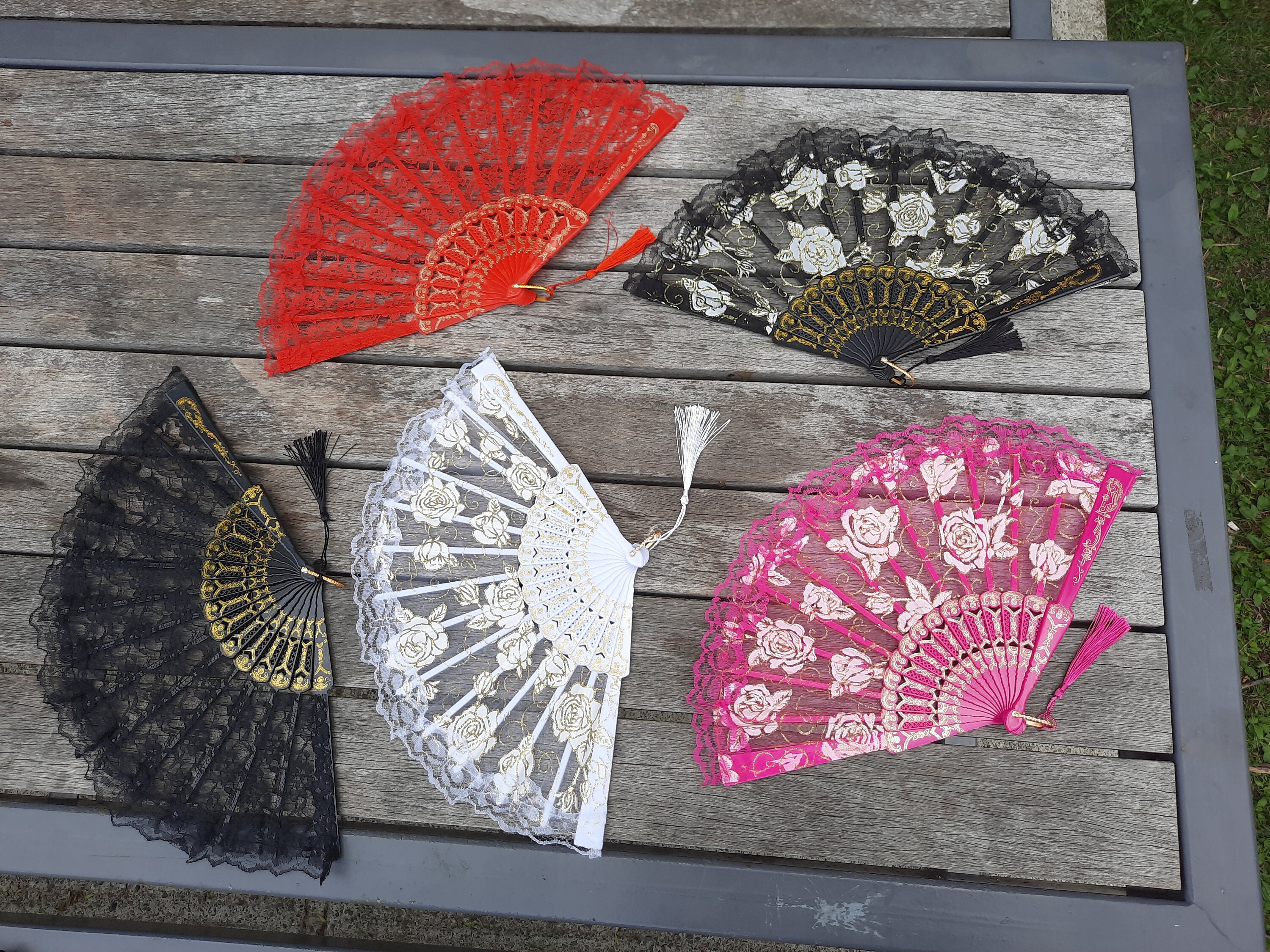 Elegant Folding Hand Fans. Choose from our different styles. Etsy