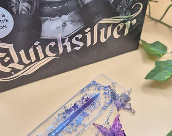 Quicksilver bookmark / Kingfisher / sword bookmark / fantasy book lover / booktok / Bookish gift