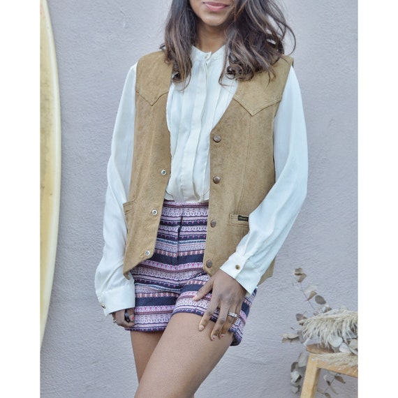 Vintage Wrangler 70s Suede Vest (M/L)