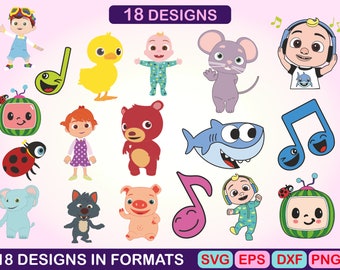 picture Cocomelon Clipart cocomelon svg etsy