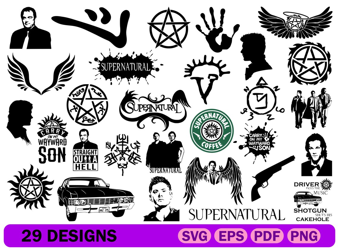 Supernatural Svg Files For Cricutsupernatural Svg Etsy UK Supernatural Svg Files For Cricutsupernatural Svg Etsy UK