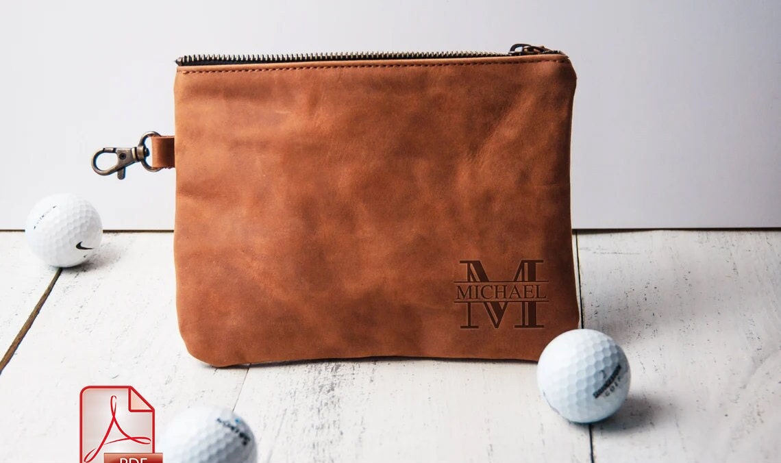 Leather Golf Pouch Pdfgolf Pouch Patternditty Bag Pdfgolf Etsy