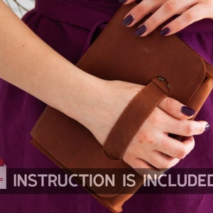 Leder Damentasche Schnittmuster, Leder Damentasche pdf, Leder Damen Clutch pdf, Leder Damen Clutch Schnittmuster