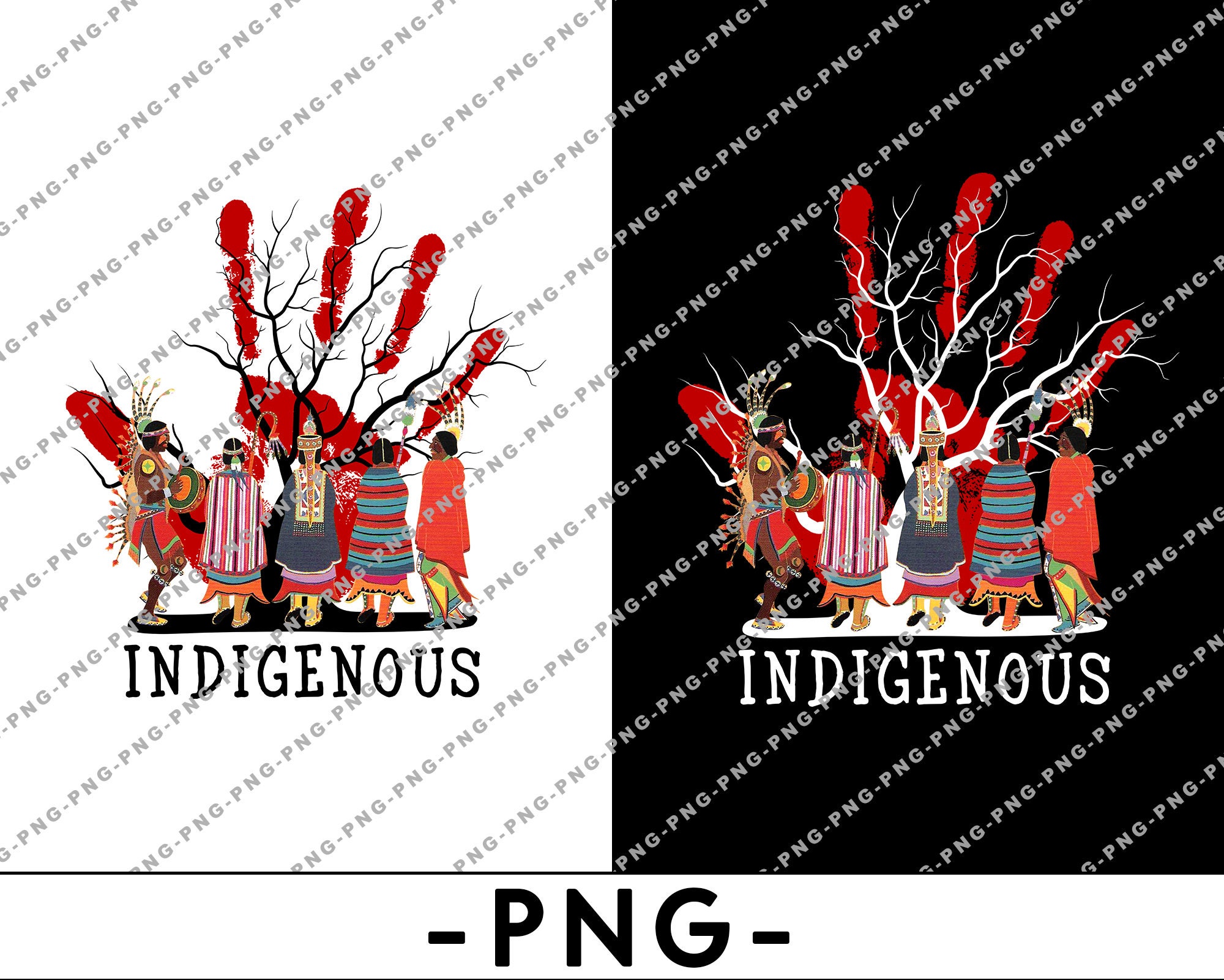 Native Indigenous Red Handprint MMIW Missing And Murdered Etsy