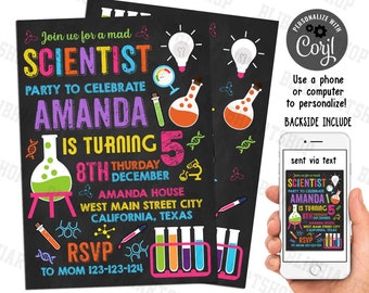 Chemistry Party Invitation - Etsy