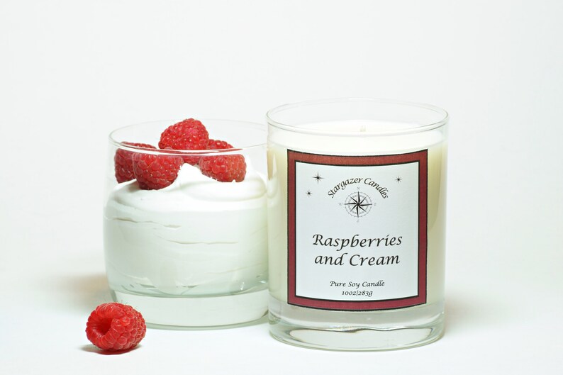 Raspberries and Cream Soy Candle