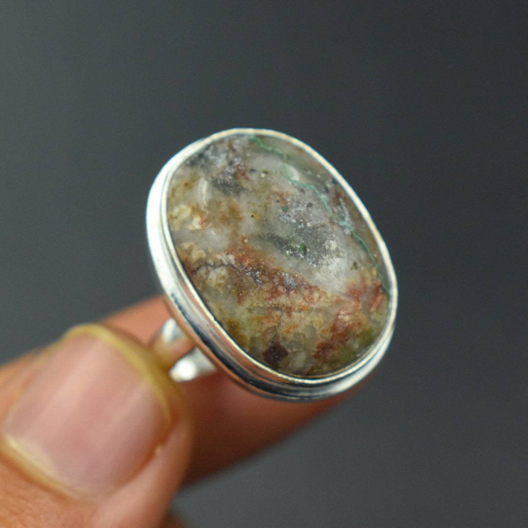 Butterfly Jasper Gemstone Ring 925 Sterling Silver Ring Etsy