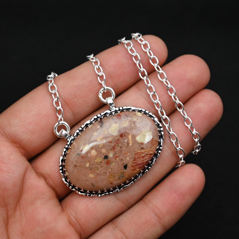 leopard skin jasper necklace leopard skin jasper necklace