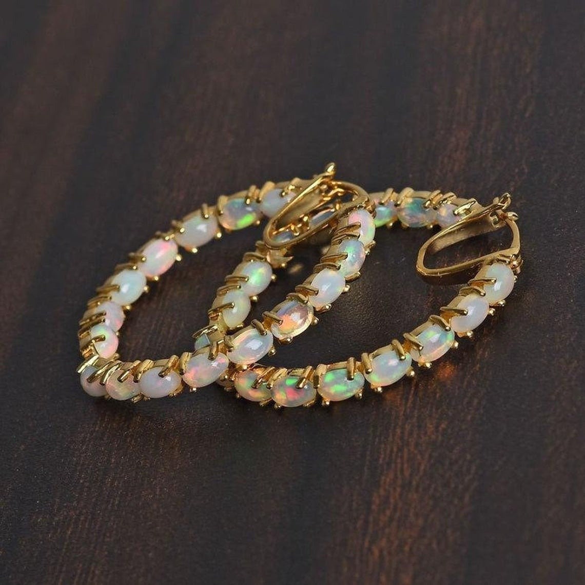 SOLD Genuine fire opal earrings Womens Fashion Jewelry  Organisers  Earrings on Carousell