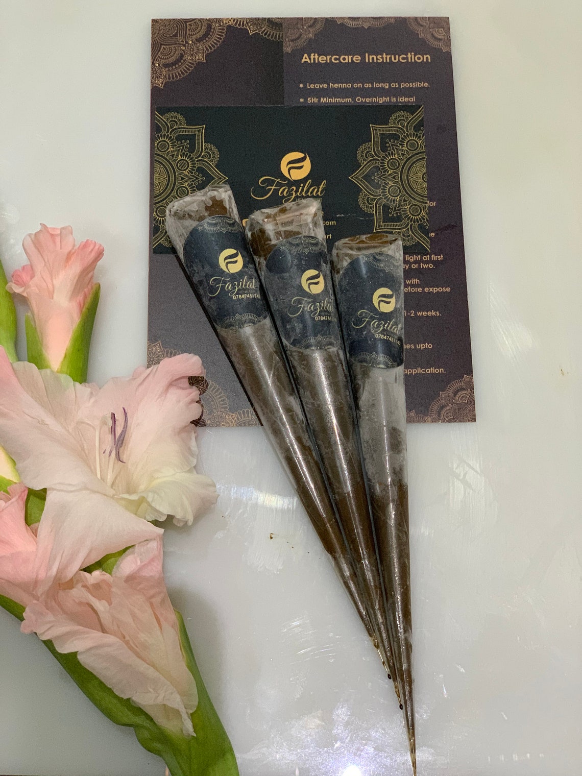 3 paquets 100 naturel &bio cône de henné boîte de 3 cônes Etsy