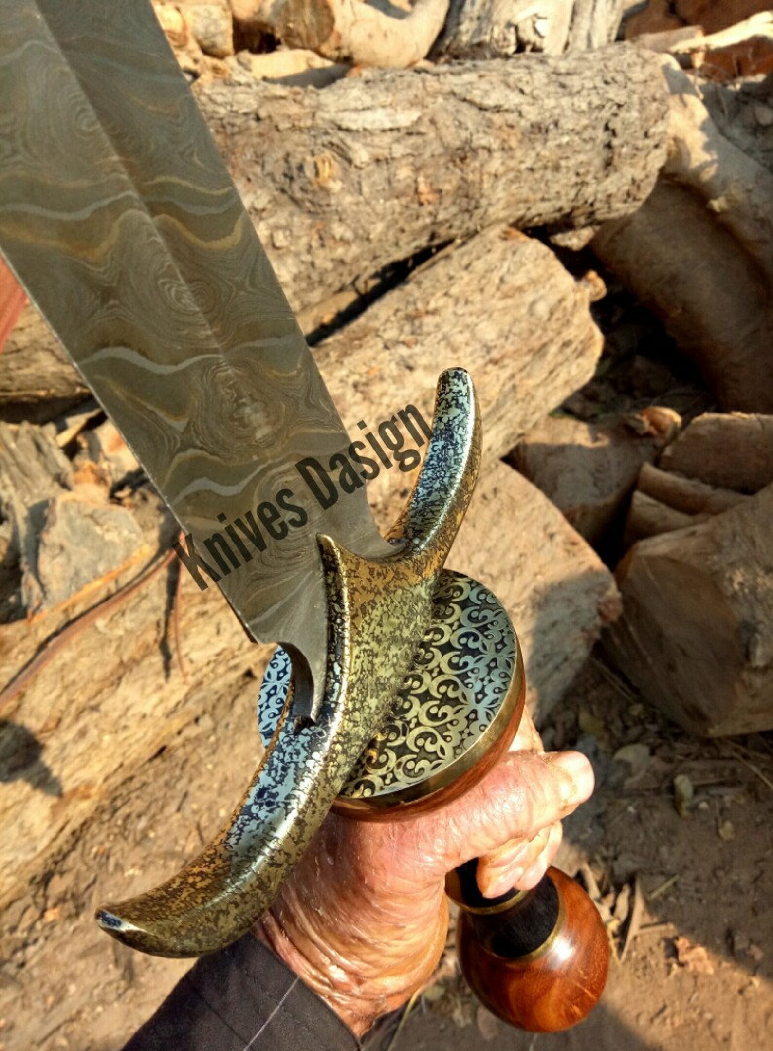 Most Beautiful Handmade Damascus Steel Sword One of Kind Etsy