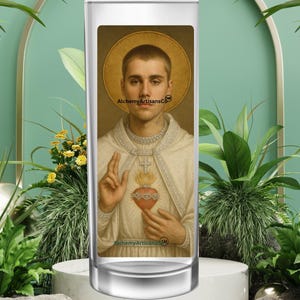 Saint Justin Bieber Candle, Saint Justin Candle, Belieber Candle, Celebrity Saint Candle, Justin Bieber Candle, Belieber Fan Gift, Justin