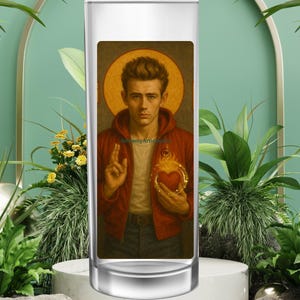 Saint James Candle, Saint James Dean Candle, James Dean Candle, Old Hollywood Candle, Saint James Dean, Celebrity Candle,
