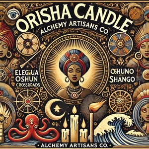 Orisha Kerze, 7 Tage Orisha Kerze, Oshun Kerze, Yemaya Kerze, Oyá Kerze, Chango Kerze, Obatala Kerze, Elegua Kerze, Oggun Kerze