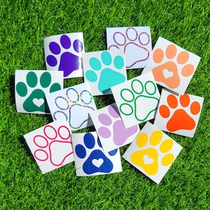 Paw print Vinyl Decal | Paw Sticker | Dog lover | Pet decal | animal | Paw decal | Pet owner | dog gift | Laptop Decal | Car Decal |