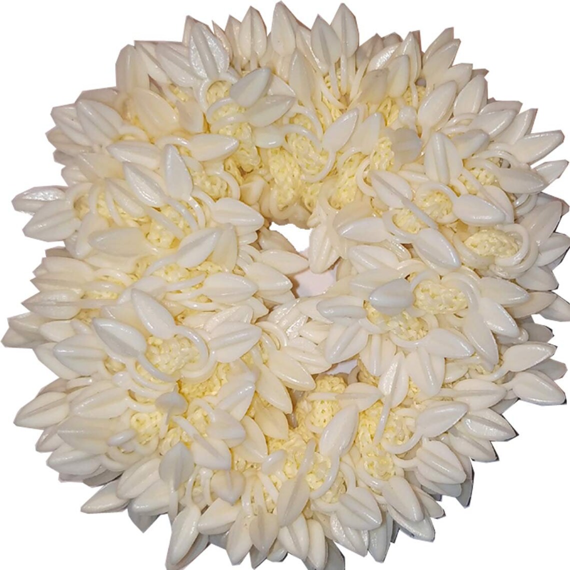 Artificial Mogra Rabber Band Flower GAJRA White Etsy