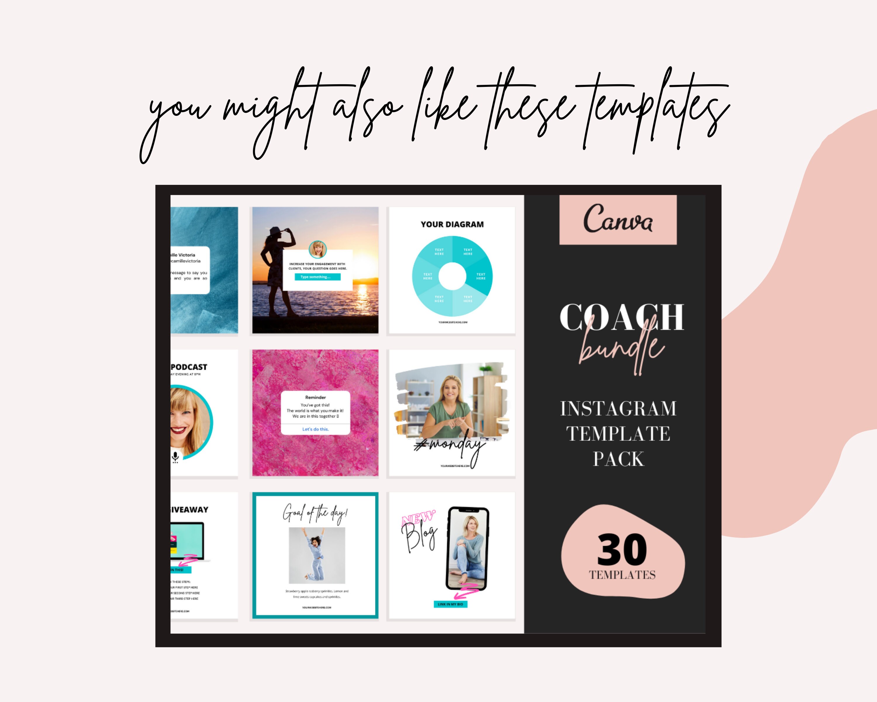 60 Page YOGA Canva Ebook Template and Workbook Template | Etsy