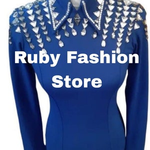 Western women show shirt Western Pleasure Show Shirt Women Rail Shirt Western custom Rodeo Queen Show Shirt Showmanship