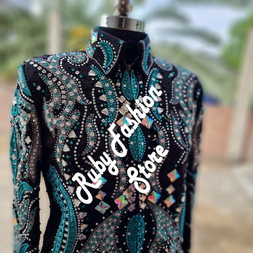 Aquamarine Western Custom Showmanship Jacket Etsy