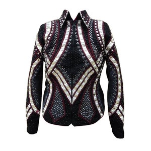 Western Custom Rodeo Queen, Showmanship, Horsemanship , Western Pleasure Show Shirt & Women Rail Jacket.