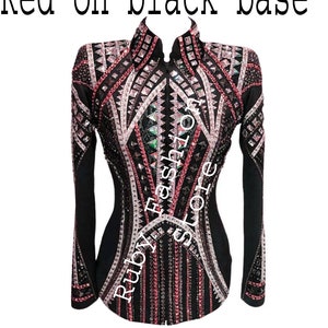 Women Western on Black Base Showmanship Jacket