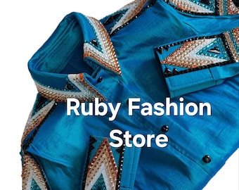 Western Show Shirt: Women's Rodeo Queen Rail Shirt