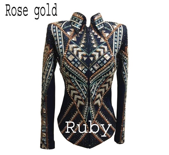 Western Custom Rodeo Queen, Showmanship, Horsemanship , Western Pleasure Show Shirt & Women Rail Jacket.