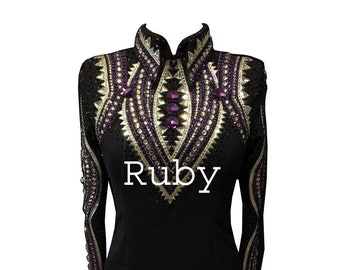 Western Custom Rodeo Queen, Showmanship, Horsemanship , Western Pleasure Show Shirt & Women Rail Jacket.