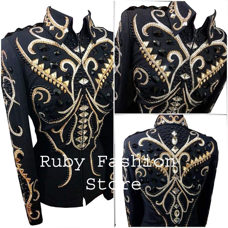 Black Western Custom Rodeo Queen Showmanship Horsemanship - Etsy