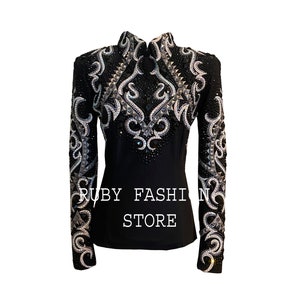 Western Custom Rodeo Queen, Showmanship, Horsemanship , Western Pleasure Show Shirt & Women Rail Jacket.