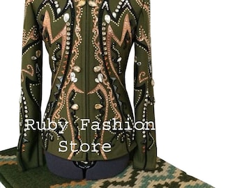 Custom western rijjas en zadeldek: Rodeo Queen Horsemanship