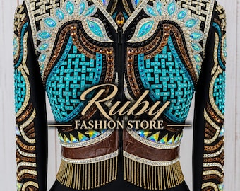 Western Show Bolero With Black Shirt