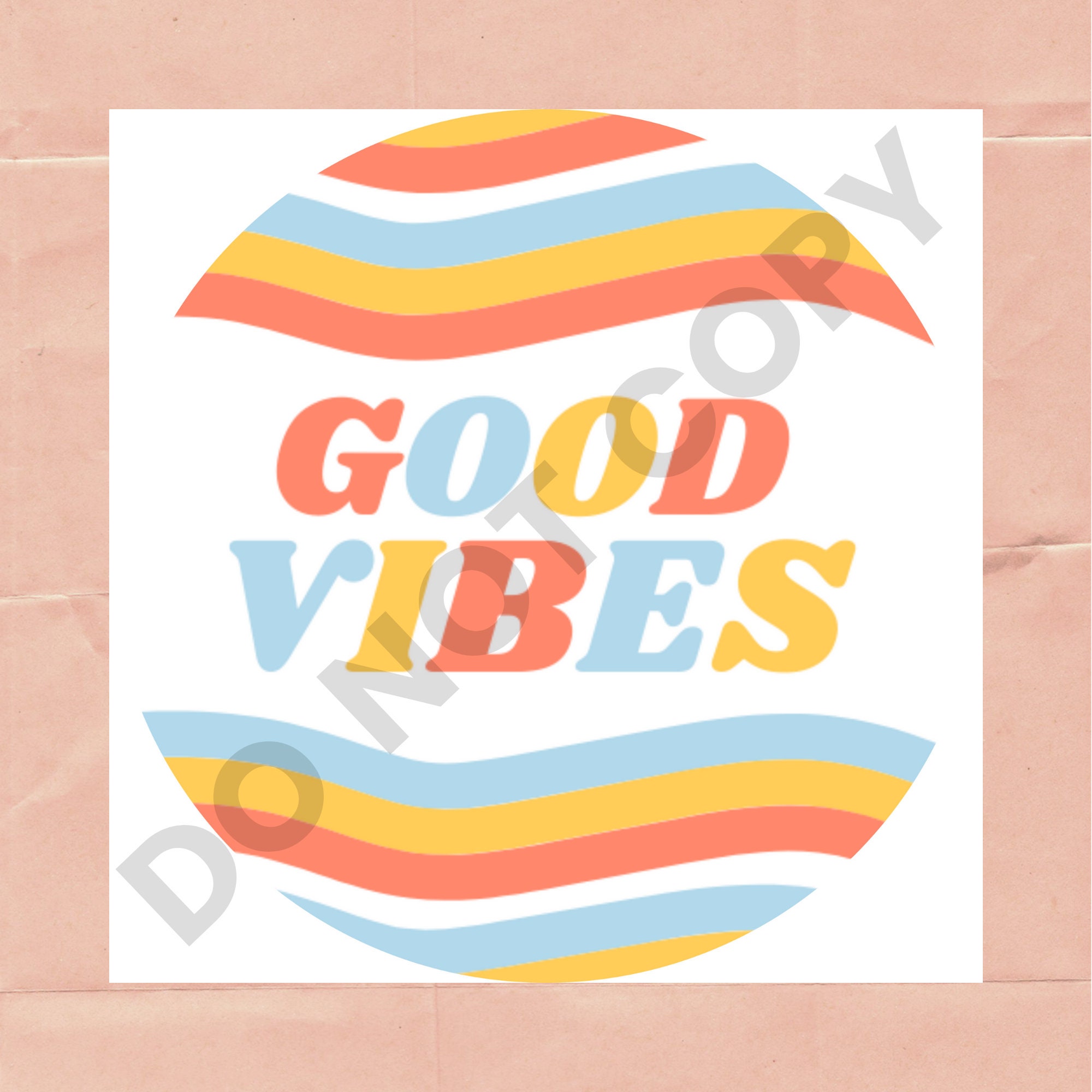 Good Vibes Digital Sticker Pack Printable Sticker Sheet | Etsy
