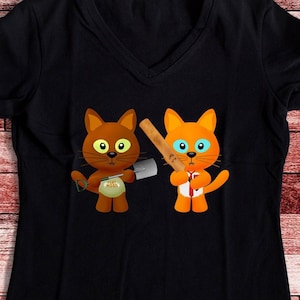 Shaun of the Dead Cats - Unisex V-Neck - LIMITED EDITION