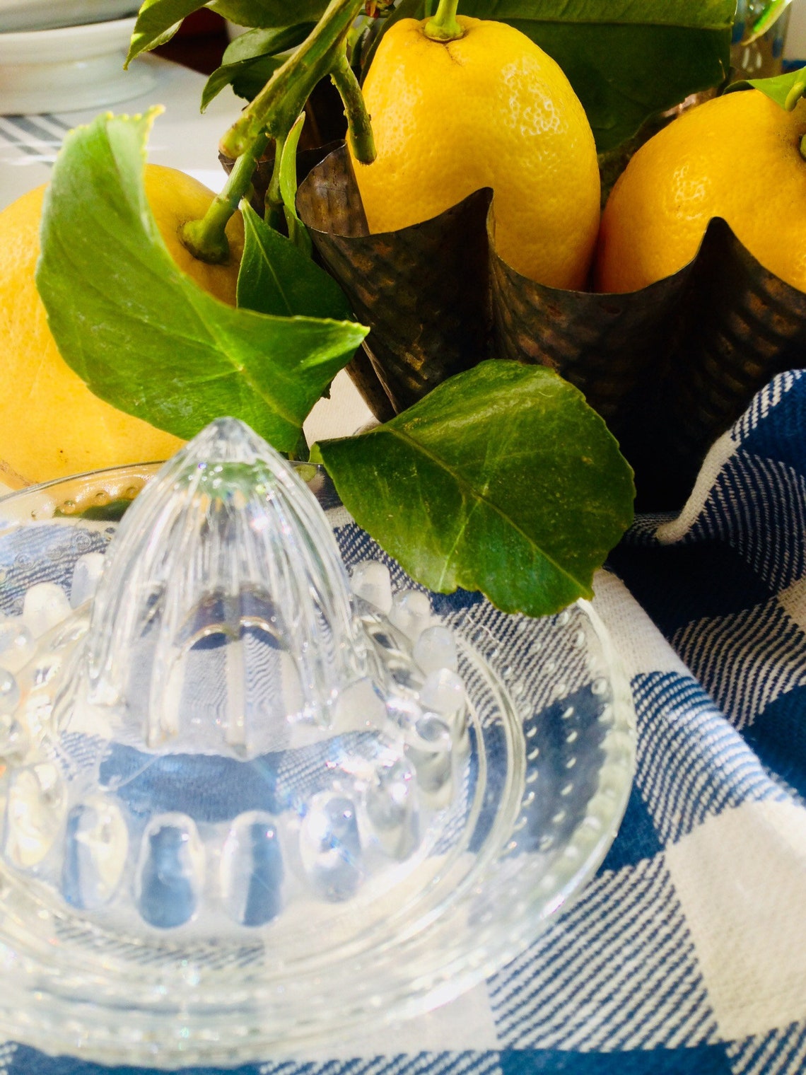 French Vintage Lime/Lemon Juicer Citrus Glass Reamer Etsy