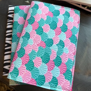 Handsewn reusable felt notebook cover plus notebook - A5 size - 8.3in x 5.5in