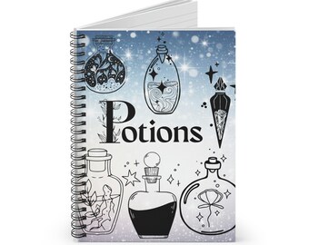 Carnet de potions - Carnet à spirale - Ligne Réglée