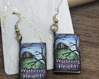 Wuthering Heights - petites boucles d'oreilles de livres de fanarts - sans allergènes