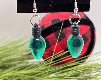 Boucles d’oreilles Green Holiday Light - 100% plastique et incassable (sans résine) - sans allergène - LIVRAISON GRATUITE