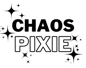 Chaos pixie graphique pour un usage personnel, téléchargement immédiat