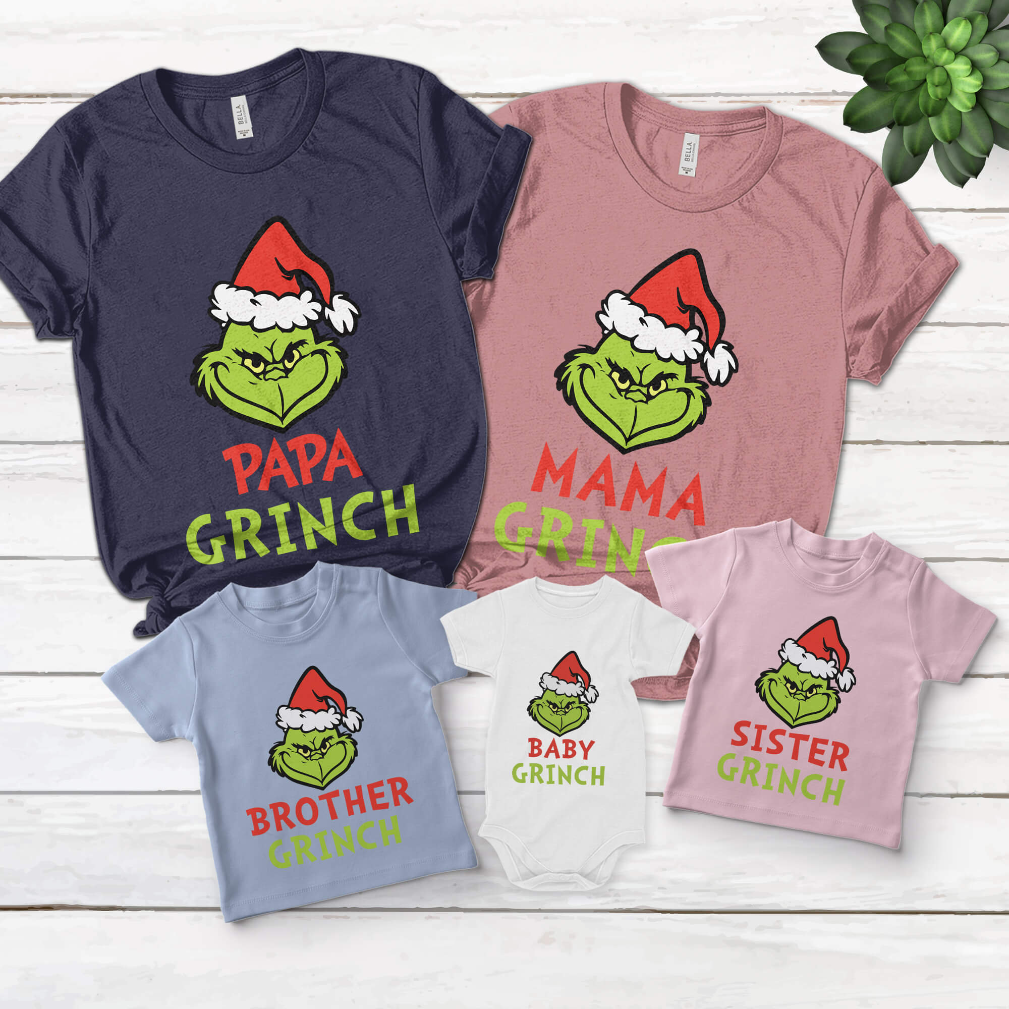Personalized Grinch Christmas Shirt, Cute Grinch Christmas Family Shi…