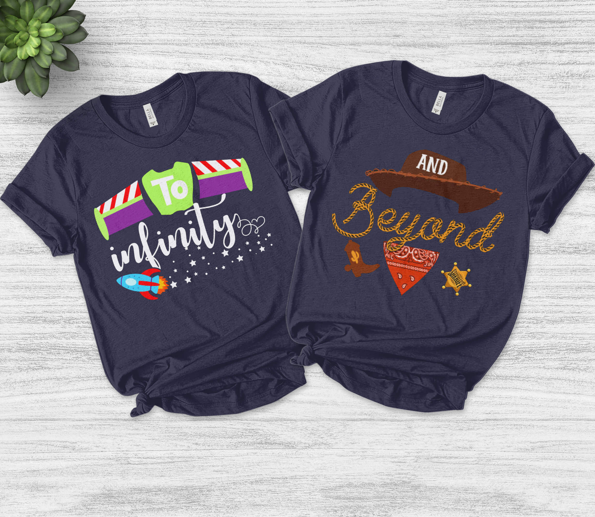 To Infinity and Beyond Couple Matching Shirts - Toy Story Family T-sh…