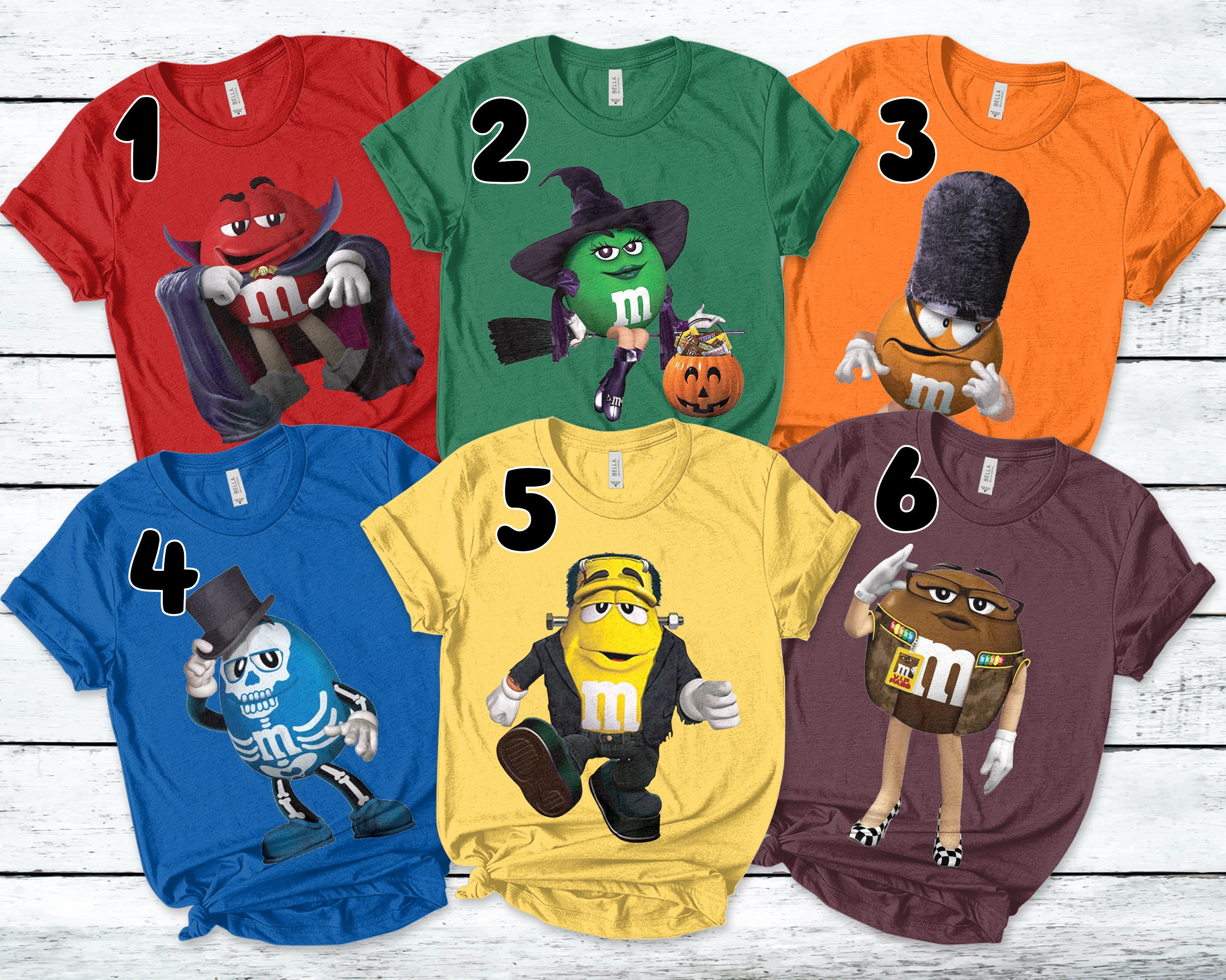 Glitter Matching Costume Shirt, M and M T Shirt Group Family, M&M Bir…